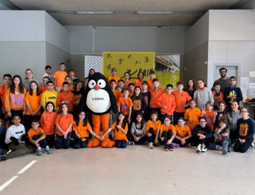 L’Escola Països Catalans participa en l’activitat Pati de Valors amb el Lleida Handbol Club